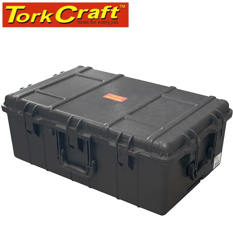 Tork Craft Large Plastic Storage Case – 797 X 518 X 313 Mm, Black, With Foam Padding 1