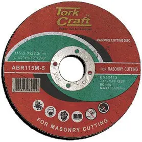 Tork Craft Masonry Cutting Disc – 115 × 2.0 × 22.22 Mm 1