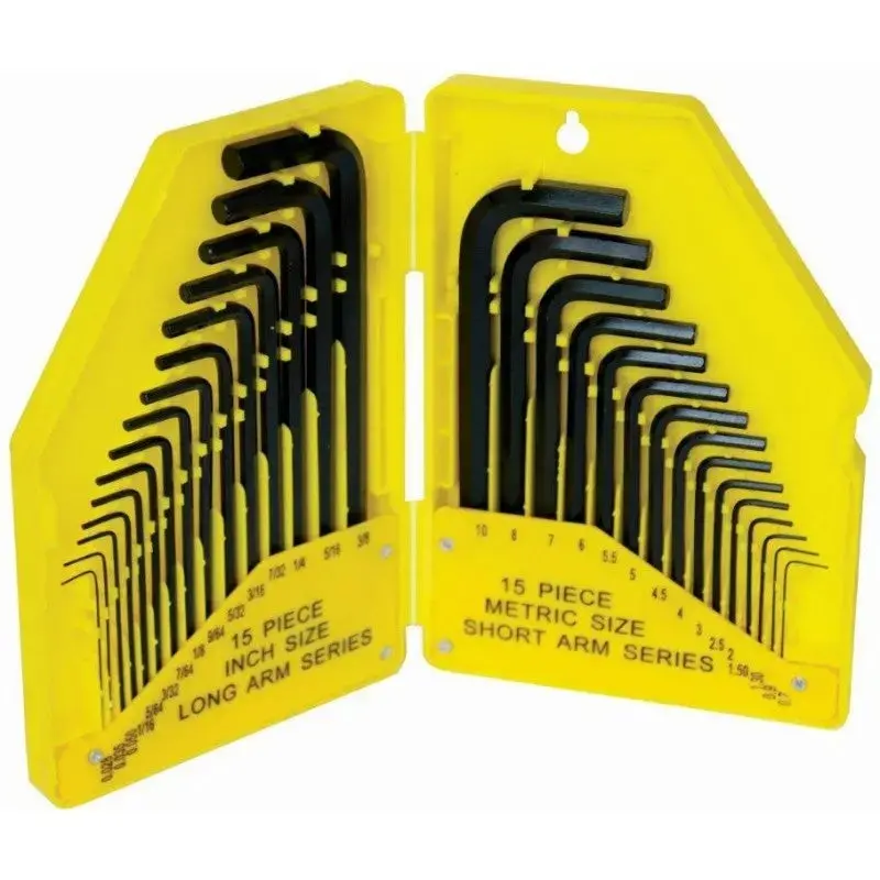 Tork Craft Metric & Imperial Allen Key Set – 30-Piece In Plastic Case 1