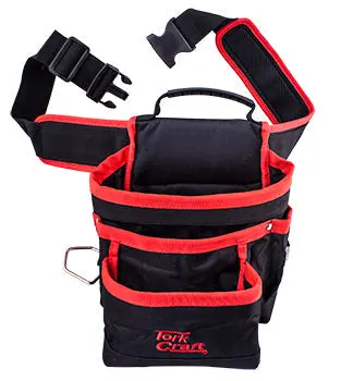 Tork Craft Multi-Function Nylon Tool Pouch – 5 Pockets + Reinforced Loops 1