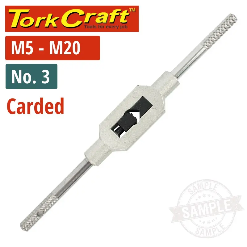 Tork Craft No. 3 Tap Wrench – Carded Version For M5–M20 Taps 1