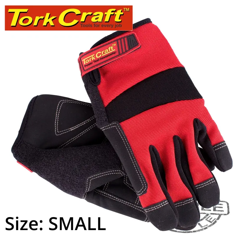 Tork Craft Red All-Purpose Work Glove – Small, Touchscreen-Compatible Fingertips 1