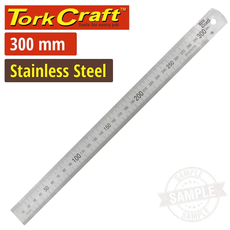 Tork Craft Stainless Steel Ruler – 30 Cm X 25 Mm, 1 Mm Thickness 1