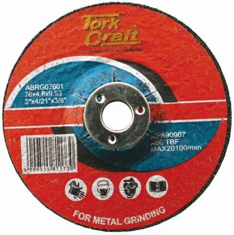 Tork Craft Steel-Specific Abrasive Grinding Wheel – 76 × 4.8 × 9.53 Mm 1