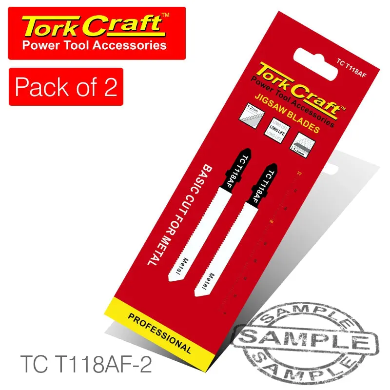 Tork Craft T-Shank Metal-Cutting Jigsaw Blade – 75Mm, 1.2Mm, 21 Tpi (2-Pack) 1