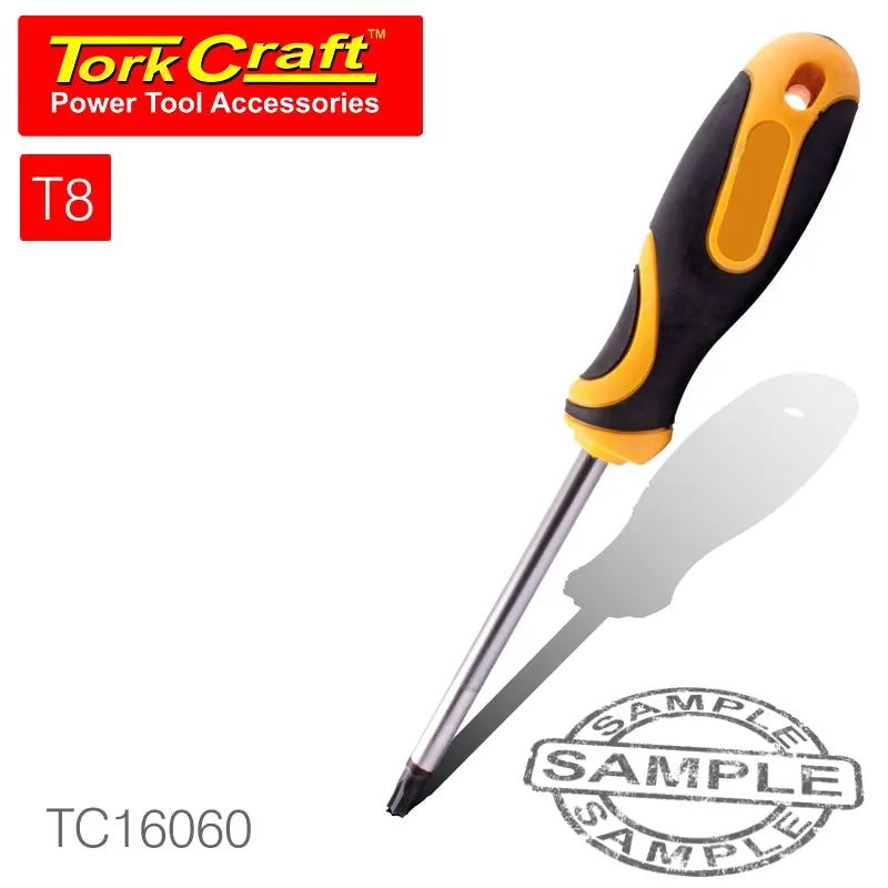 Tork Craft Tamper-Proof T8 Torx Screwdriver – 4 Mm Shaft, 75 Mm Length 1