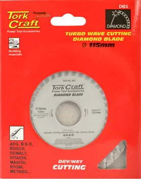 Tork Craft Turbo Diamond Blade – 115Mm High-Speed Cutting Disc 1