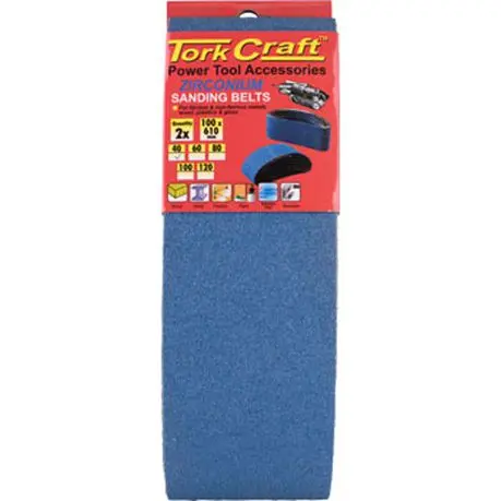 Tork Craft Zirconia-Alumina Sanding Belt – 75 X 533 Mm, 120 Grit, 2-Pack 1