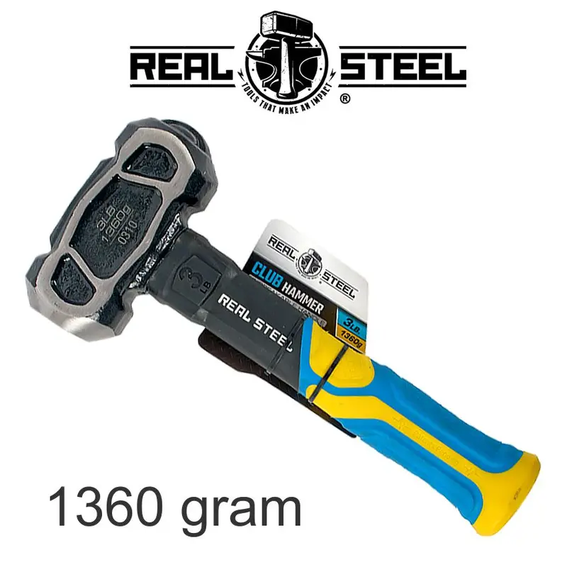 Unbreakable Real Steel Hammer Club – 1.3Kg (3Lb) With Graphite Handle 1