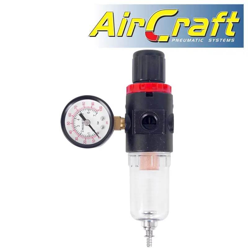 Universal Inline Regulator And Filter For Mini Aircraft Compressors (1/4" × 1/8" M) 1