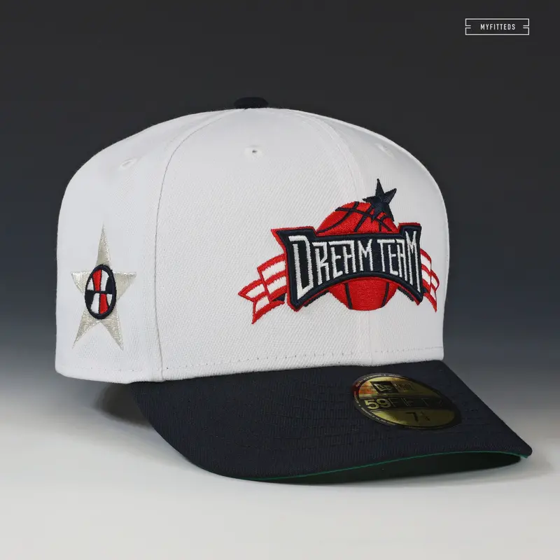 Usa Basketball Dream Team 1996 Atlanta Olympics Cap – Glacial White New Era Fitted Hat 1
