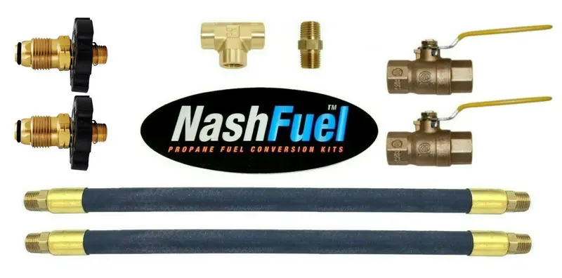 Vapor-Phase Propane Manifold Kit – Connect Multiple Cylinders With Ball Valve And Reinforced Rubber Hose 1