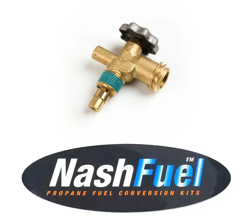 Vapor-Service Valve For Forklift Propane Tanks — Aluminum Or Steel, Qc/Acme, Female Polished 1