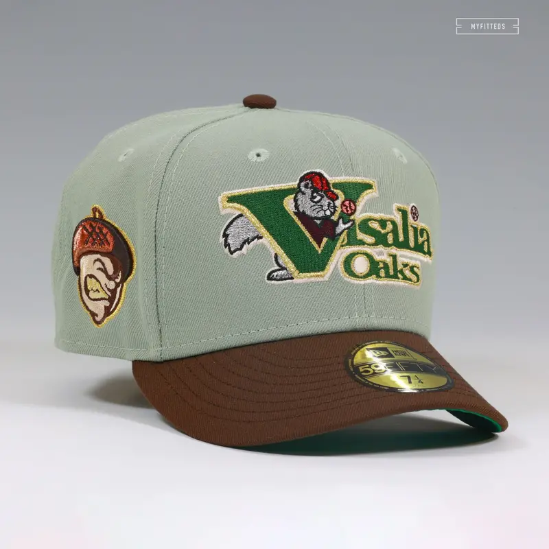 Visalia Oaks Milb Fitted Cap – Professor Layton Themed New Era Hat 1