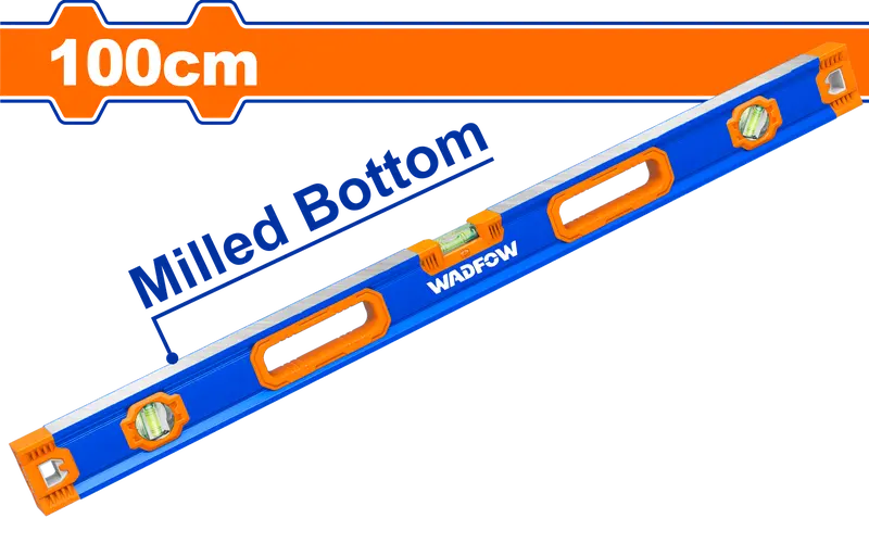 Wadfow 100Cm Aluminum Spirit Level With Dual Vials 1
