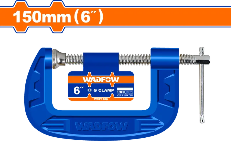 Wadfow 150Mm G-Clamp With Quick-Release Lever And Hardened Jaws 1