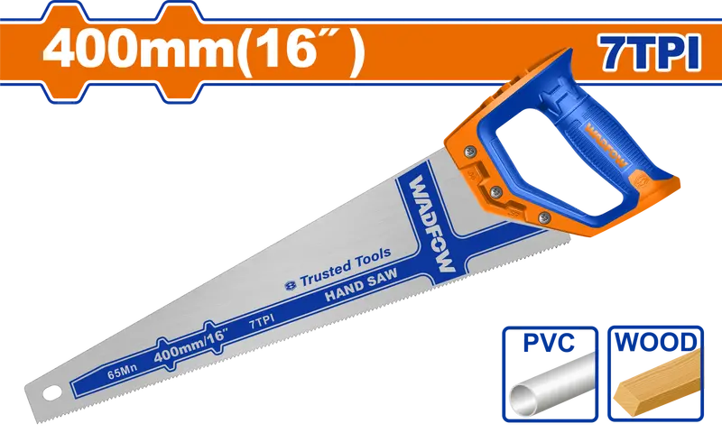 Wadfow 16-Inch Hand Saw – Compact & Controlled Woodcutting 1