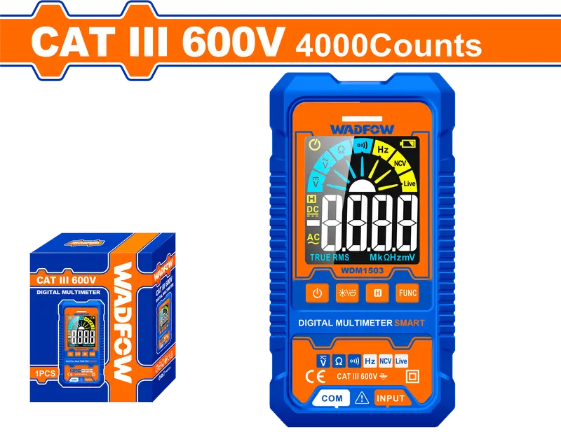 Wadfow 4000-Count Digital Multimeter With Auto-Ranging Function 1