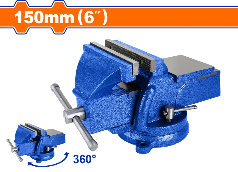 Wadfow 6-Inch Cast Iron Bench Vice – Industrial Workholding Clamp 1