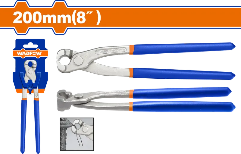 Wadfow 8-Inch Rabbet Pliers For Tight-Angle Fastener Access 1