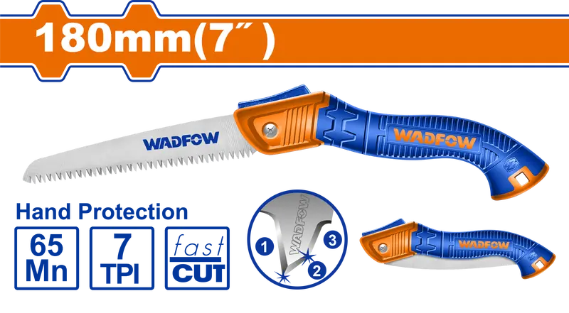 Wadfow Folding Pruning Saw – 180Mm Blade With Locking Mechanism 1