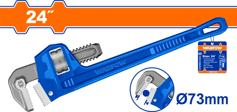 Wadfow Heavy-Duty Pipe Wrench – 24 Inch Adjustable Jaw 1