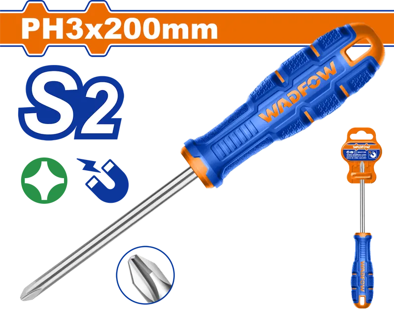 Wadfow Ph3 Phillips Screwdriver – 200Mm Shaft 1