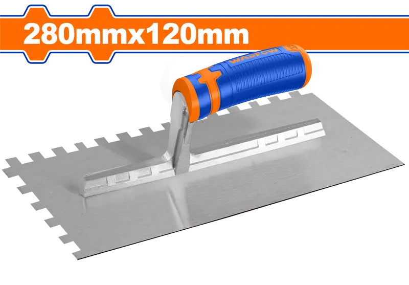 Wadfow Toothed Plastering Trowel For Textured Base Coats And Skim Coating 1