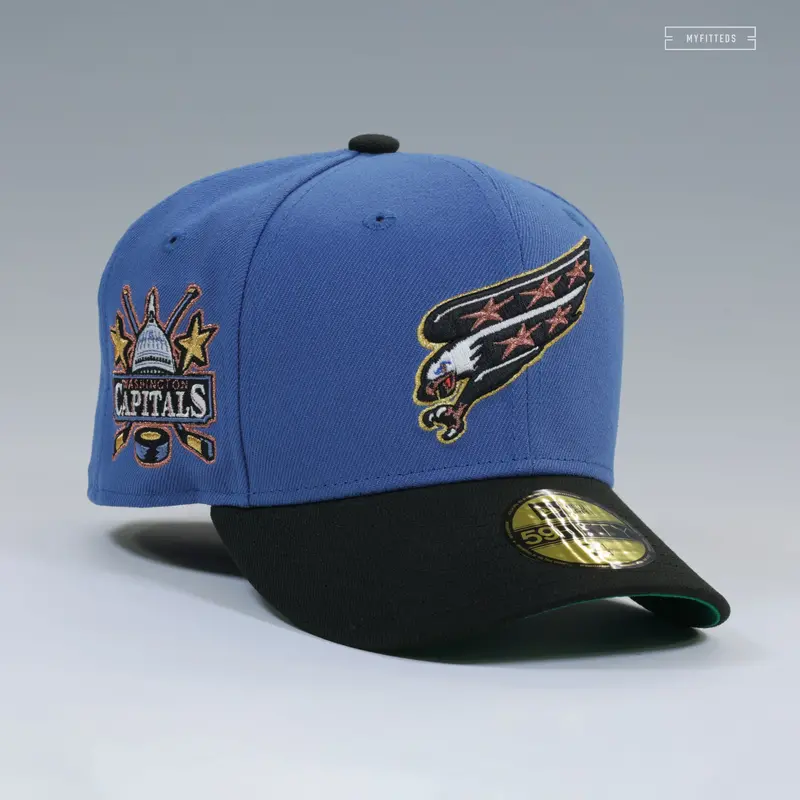 Washington Capitals Reverse Retro 2001 Vintage Weathered New Era Fitted Cap 1
