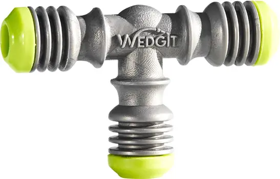 Wedgit 3-Way Hose Connector – Multi-Branch Splitter For Simultaneous Outlets 1