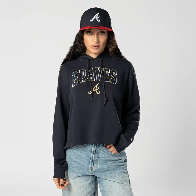 Women'S Atlanta Braves Mlb Glam Game Hoodie 1