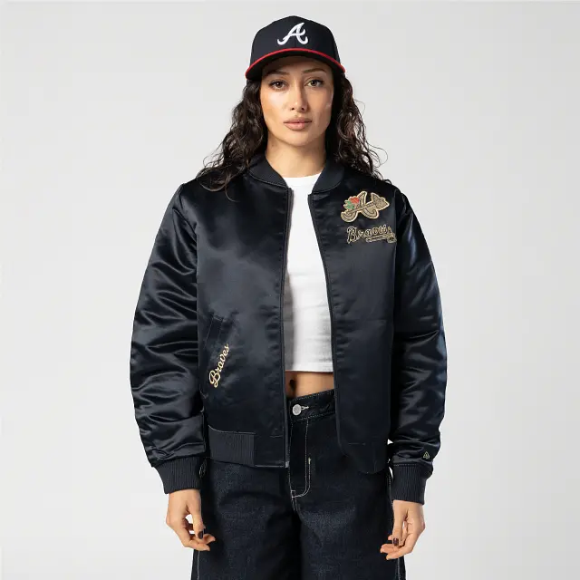 Women'S Atlanta Braves Mlb Glam Game Jacket 1