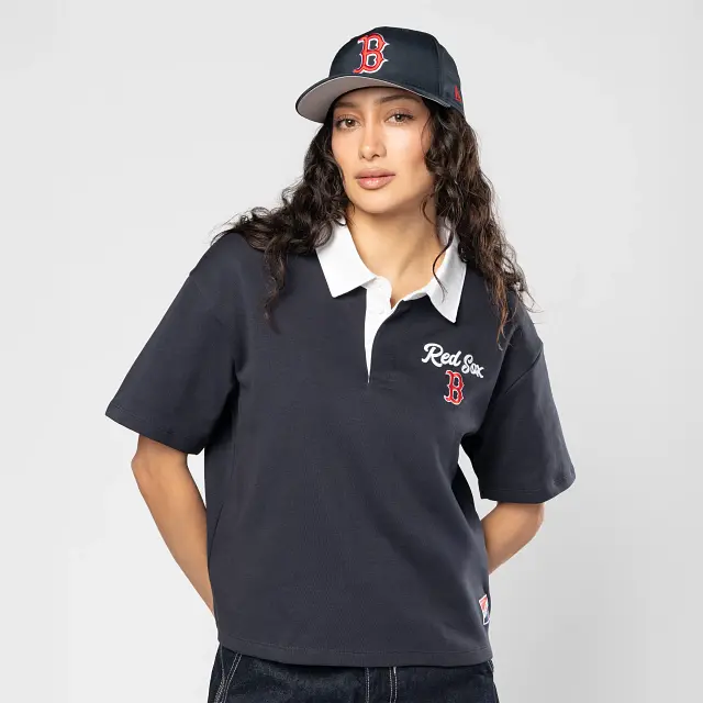 Women'S Boston Red Sox Mlb Polo-Style Retro Shirt 1