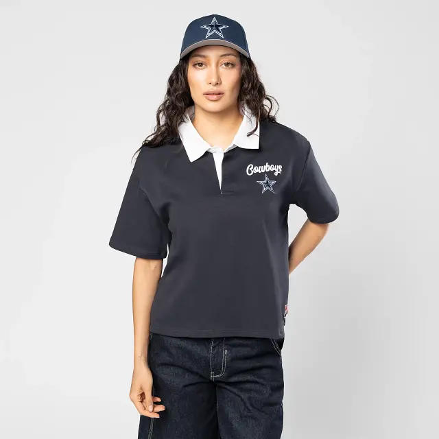 Women’S Dallas Cowboys Polo-Style Retro Nfl T-Shirt 1