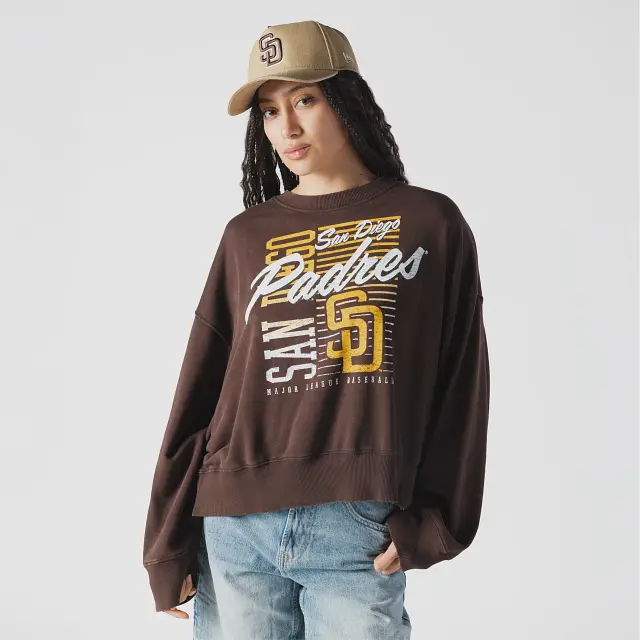 Women'S San Diego Padres Mlb Vintage Hoodie 1