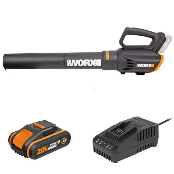 Worx Turbine 20V Cordless Leaf Blower – Complete Kit With Battery & Charger 1