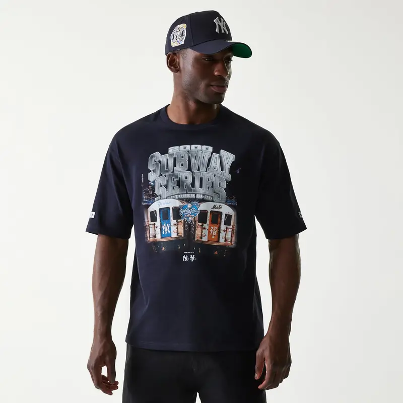 Yankees Vs. Mets Subway Series T-Shirt – Navy Crewneck 1