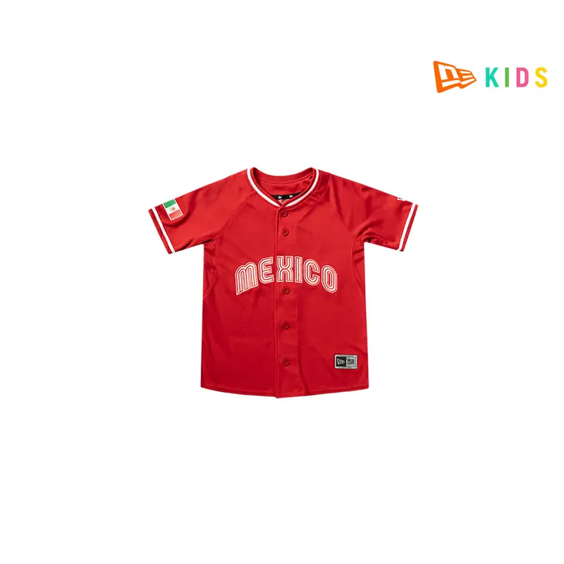 Youth Mexico National Baseball Team Home Jersey 1