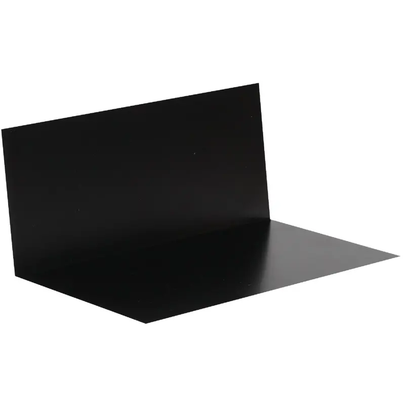Amerimax Pre-Bent Step Flashing – 3 In X 4 In X 7 In, Black Aluminum 1