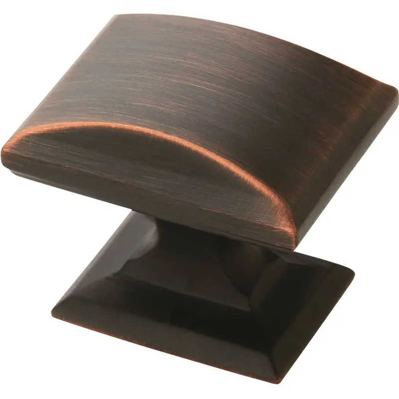 Amerock Candler Cabinet Knob – 1-1/4" Oil-Rubbed Bronze Round Pull Hardware 1