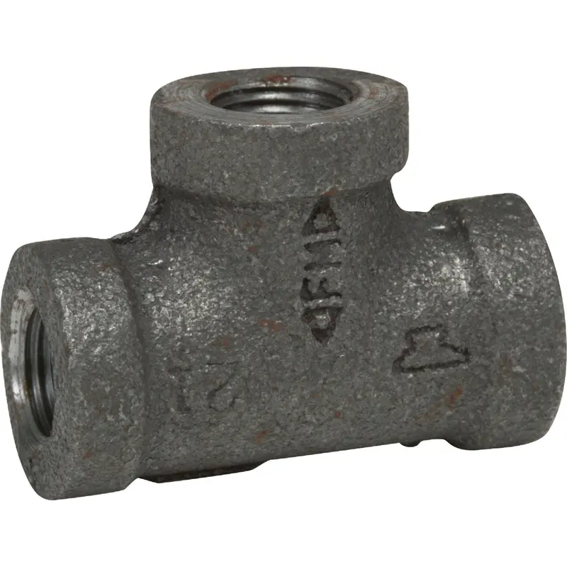 Anvil Black Iron Pipe Fitting – 3/4 In Malleable Tee For Plumbing & Gas Applications 1