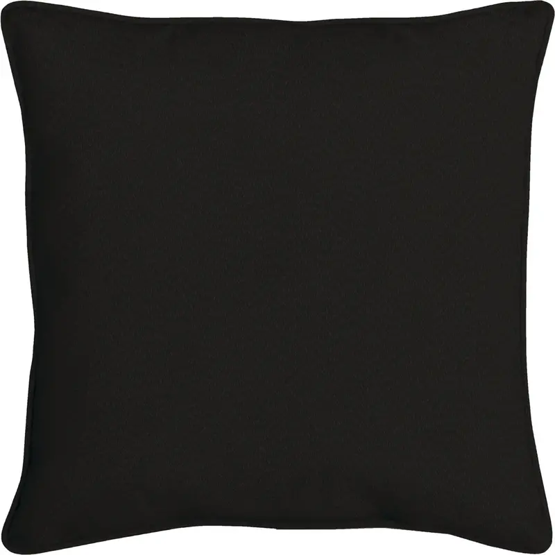 Arden Selections Acrylic Onyx Pillow – 18" W × 5.5" H × 18" L, Matte Black Finish 1