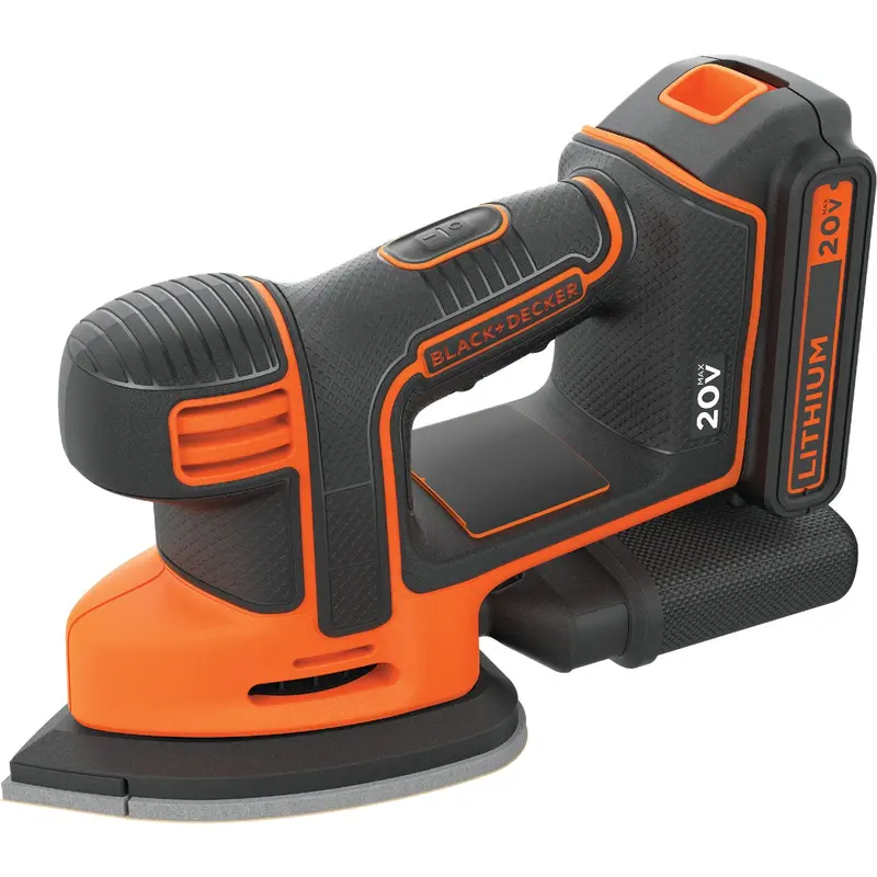 Black+Decker 20V Max Cordless Mouse Sander – Lightweight Finish Sanding Tool 1