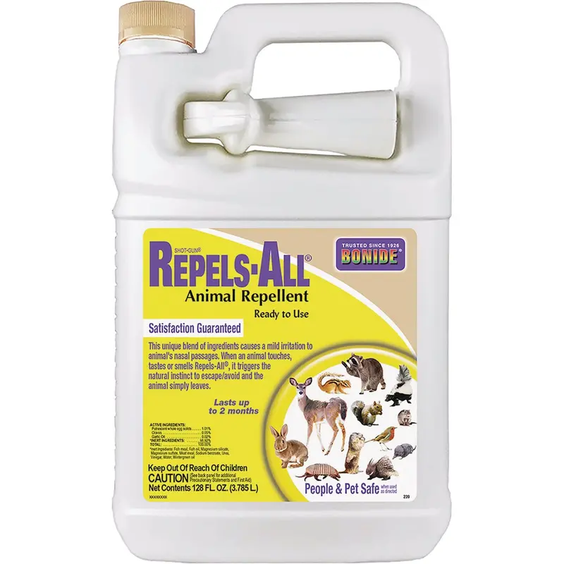 Bonide Repels All Ready-To-Use Animal Repellent – 1-Gallon Spray For Deer, Rabbits, And Other Garden Pests 1