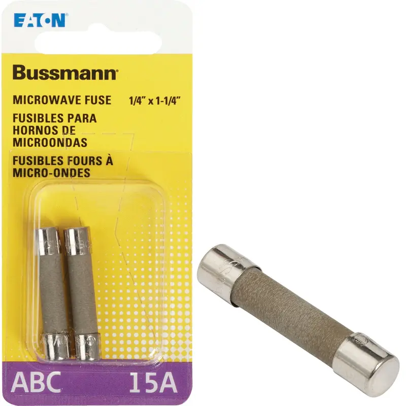Bussmann 15A Ceramic Tube Fuse (Abc Rated) – 2-Pack Electronic Protection 1