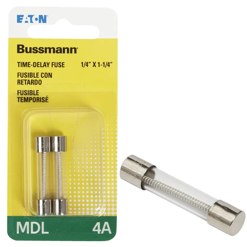 Bussmann 4A Mdl Glass Tube Electronic Fuse – 2-Pack 1