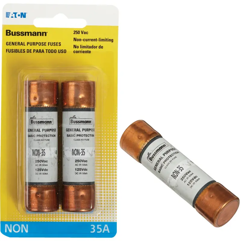 Bussmann General Purpose Cartridge Fuse – 35A, Non Type, 2-Pack 1