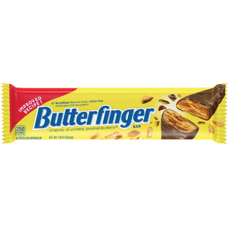 Butterfinger Chocolate-Peanut Butter Candy Bar – 1.9 Oz Single Serve 1