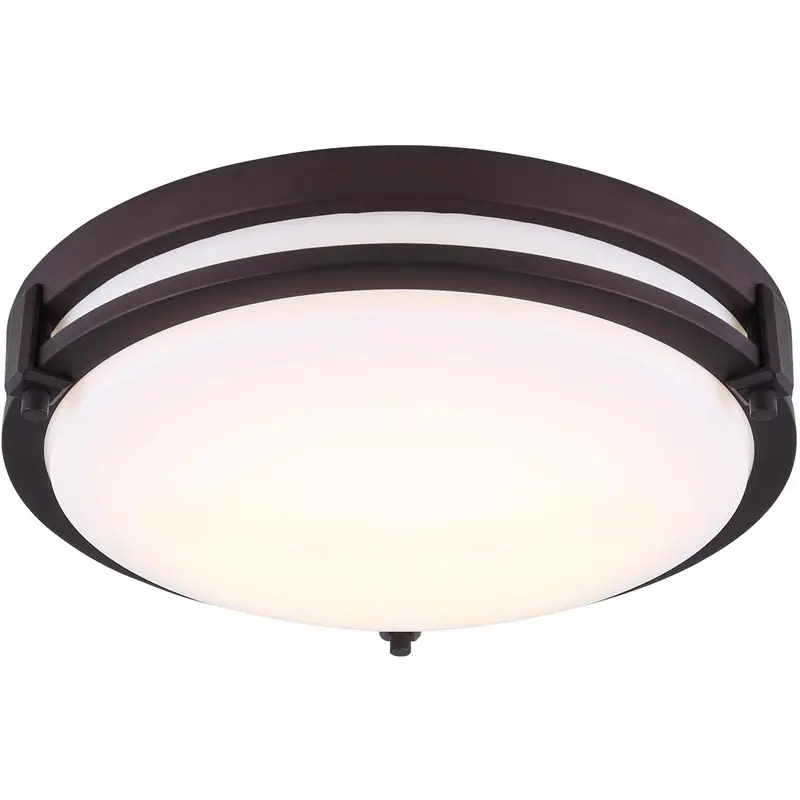 Canarm Gilda Led Flush Mount Light: 12.5", Oil-Rubbed Bronze Finish 1