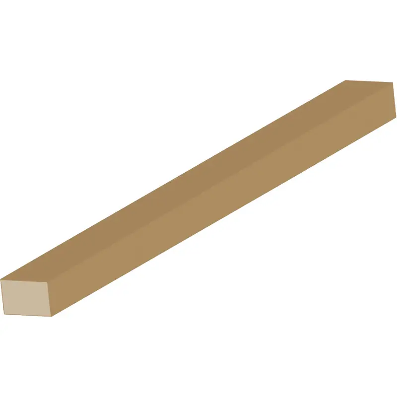 Cedar Creek Solid Pine Parting Stop Molding – 1/2" W × 3/4" H × 8 Ft. 1